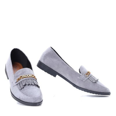 Szare mokasyny Jadoir- Obuwie