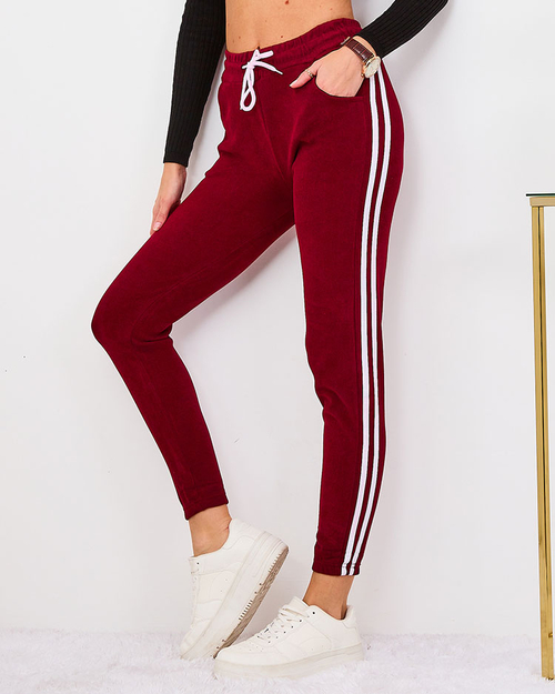 Класичні жіночі рожеві спортивні штани - Одяг