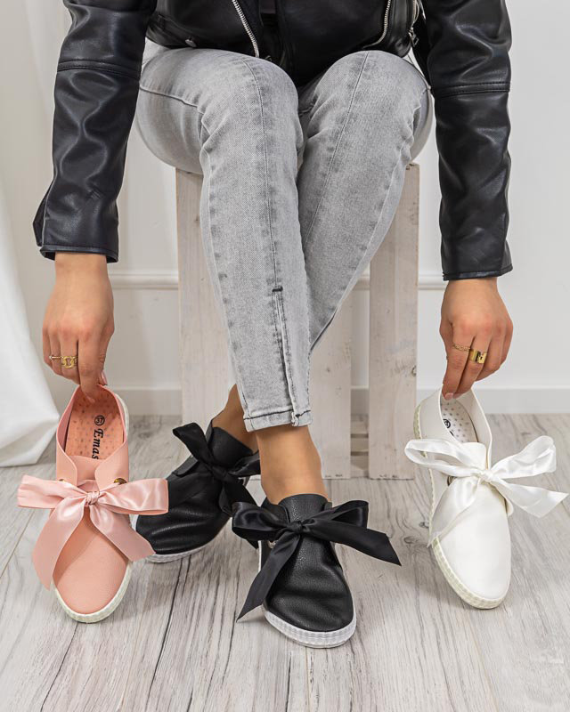 Černé dámské slip on tenisky Samhu - Footwear