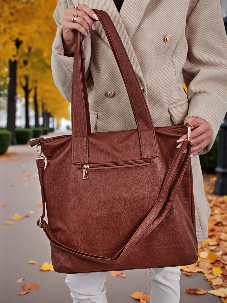 Velká dámská eko kožená shopper kabelka Moon Whisper