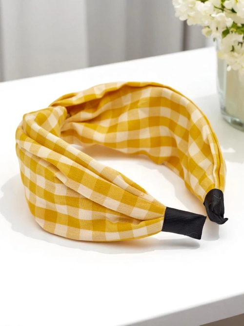 Royalfashion Клетчаста пов'язка для волосся Clara