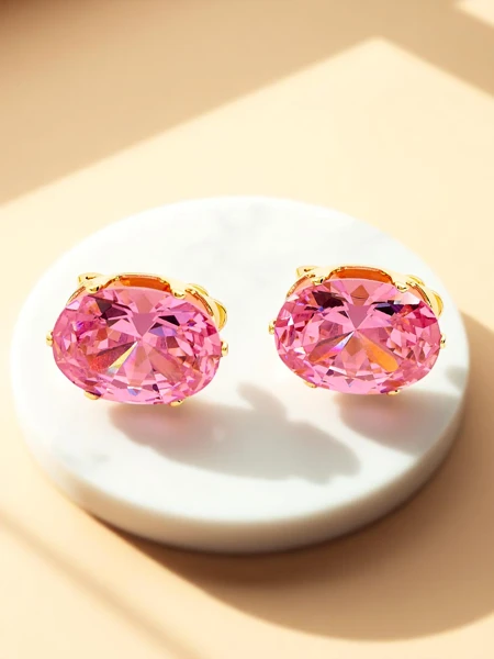 Royalfashion Dámské náušnice klipsy s krystaly