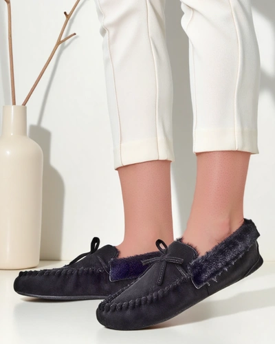 Royalfashion Dámské mokasíny s kožešinou Ahtikes