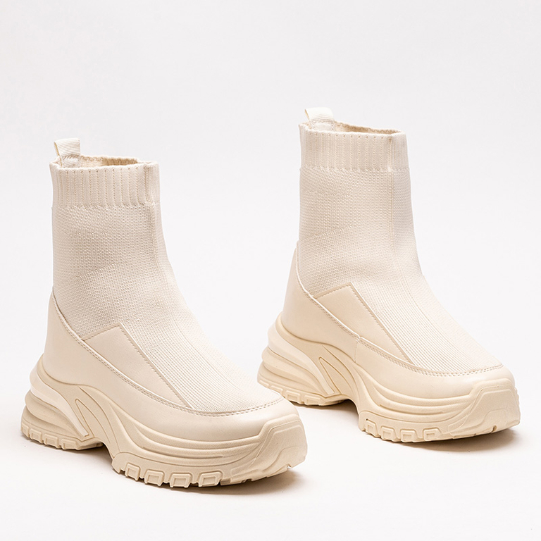 Béžové dámské sportovní slip-on tenisky Berida - Obuv