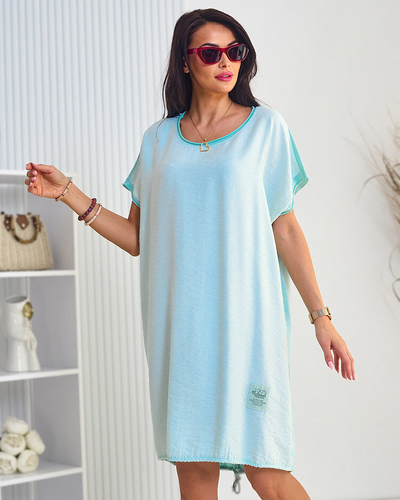 Royalfashion Dámské bavlněné oversize šaty
