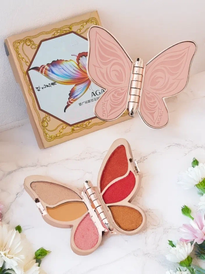 Палітра тіней для повік у формі метелика 6 відтінків 02 12г