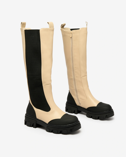 Royalfashion Бежеві жіночі напівчеревики Blyss