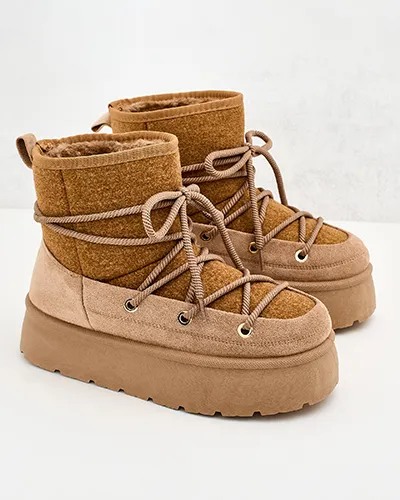 Royalfashion Dámské šněrovací sněhule Filori