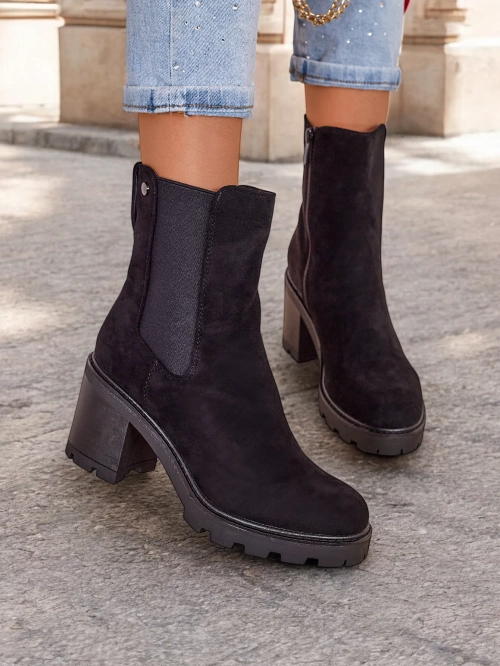 Жіночі щиколотки Royalfashion Eko-suede на шпильці Веггіс