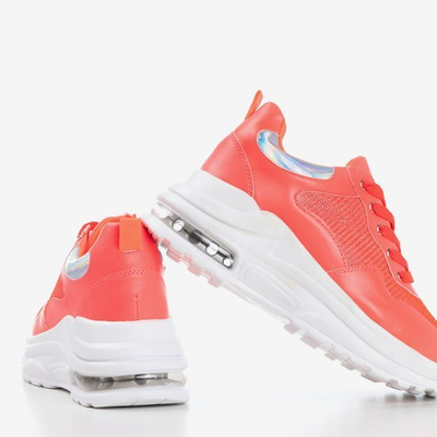 Dámské sportovní tenisky Neon oranžové s holografickými vložkami Piules - Obuv 1