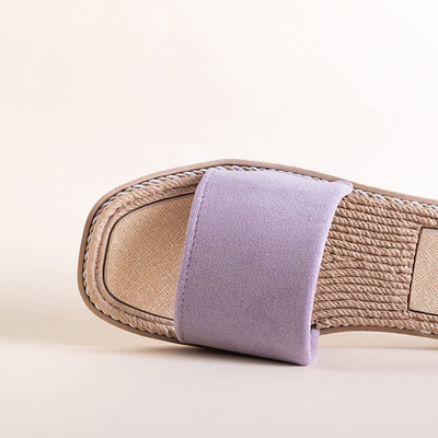 Dámské fialové pantofle Vicoria - obuv