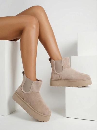 Royalfashion Dámské krátké boty Nomas a'la snow boots