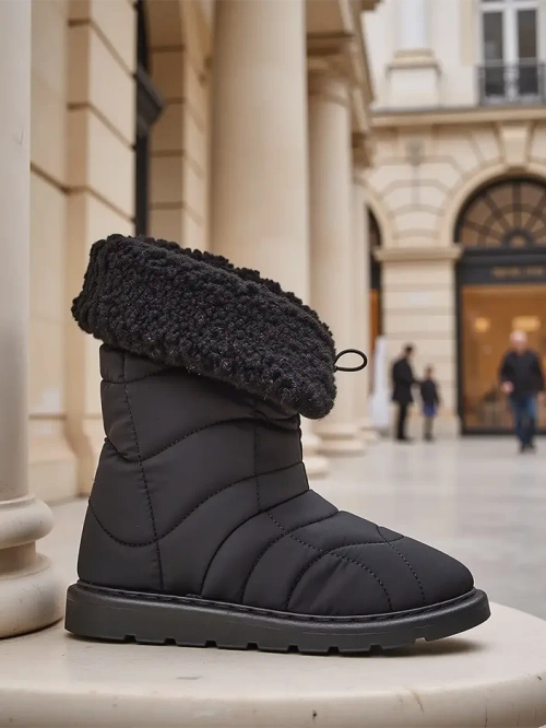 Жіночі чоботи в стилі сніжних чобіт. Oferita
