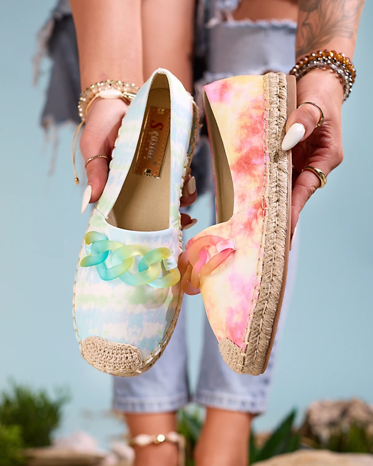 Royalfashion Růžové dámské espadrilky s potiskem Serffio