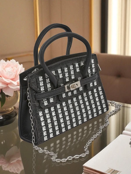 Royalfashion Dámská psaníčko kabelka se zirkony Seren Voux