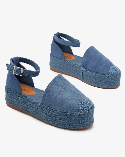 Modré dámské espadrilky Avos- Obuv