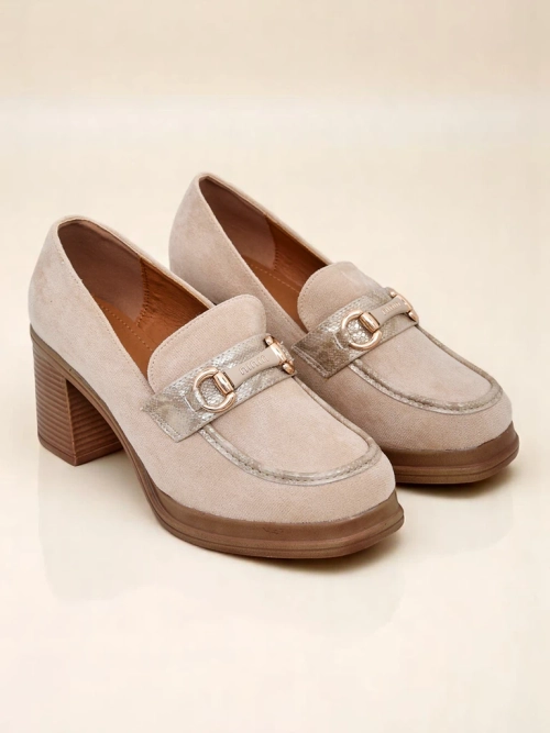 Royalfashion жіночі лофери на стійкому каблуці Apareus