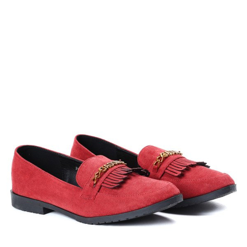 Czerwone mokasyny Jadoir- Obuwie