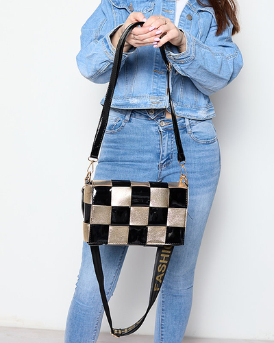 Malá černozlatá dámská kabelka - Doplňky