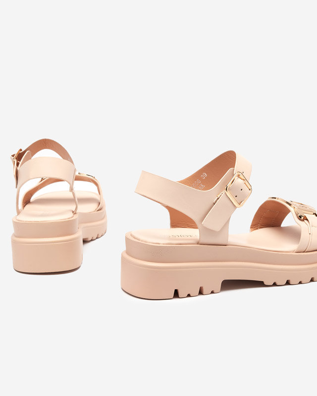 Béžové dámské sandály Blascita - Obuv