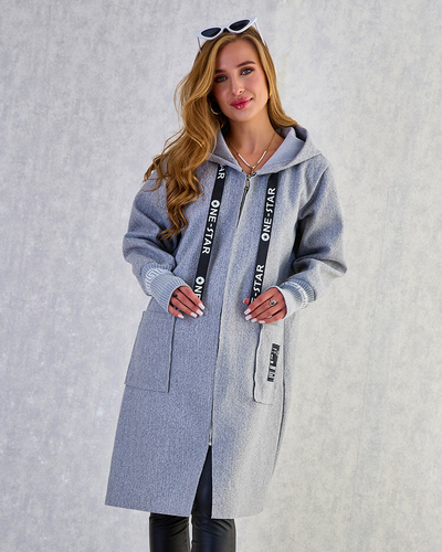 Royalfashion Dámská bunda a'la kabát ke kolenům