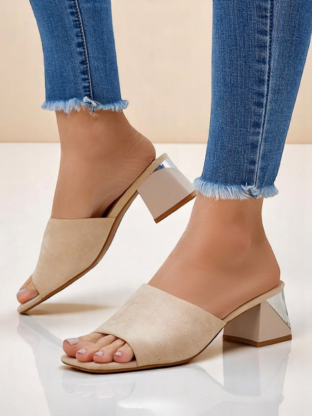 Жіночі шльопанці Royalfashion з декоративними підборами Vollatie