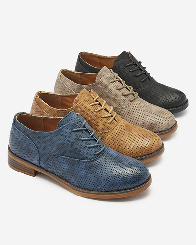 OUTLET Royalfashion Жіночі ажурні напівчеревики хакі Azedvi