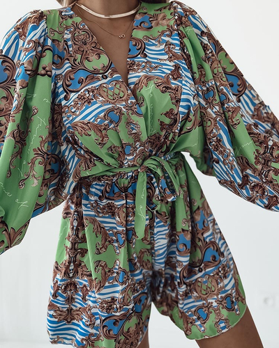 Royalfashion Dámský vzorovaný overal