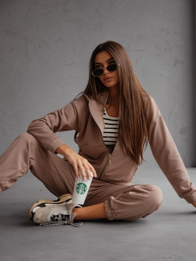Royalfashion Dámský bavlněný teplákový set