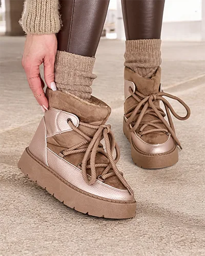 Dámské sněhule s šněrováním Royalfashion Iniuc