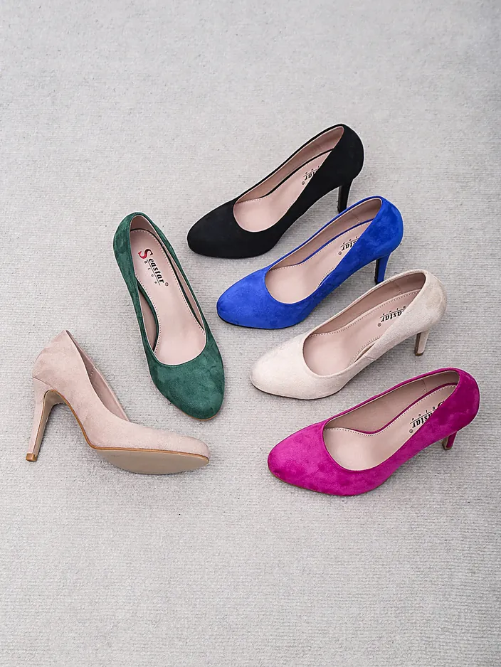 Royalfashion dámské eco-suede lodičky Caldeno