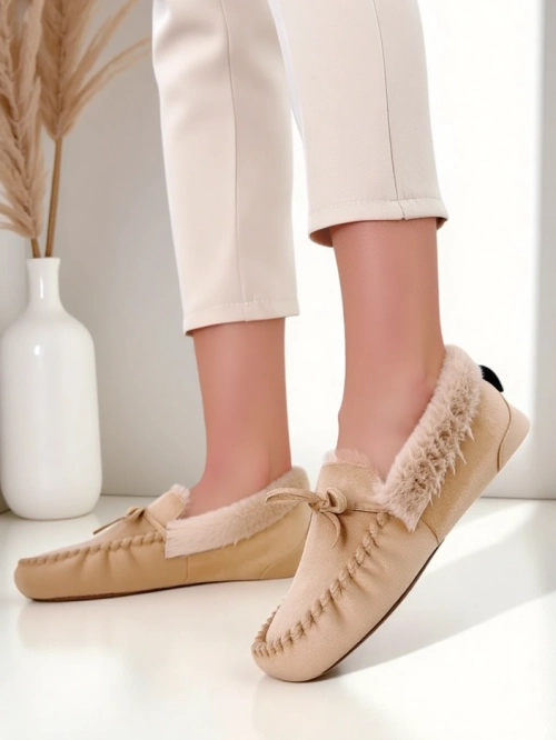 Royalfashion Жіночі мокасини з хутром Ahtikes
