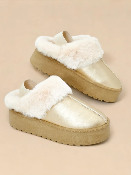 Royalfashion Короткі жіночі чоботи без підбору у стилі сніжних чобіт для жінок Ebiz