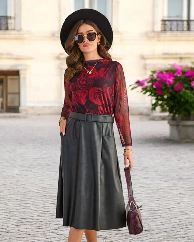 Dámská midi sukně Royalfashion PLUS SIZE