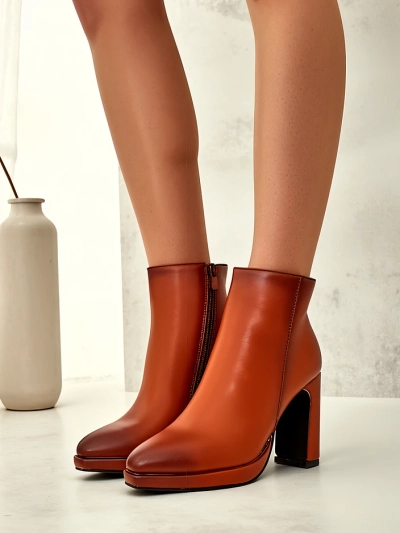 Royalfashion Dámské kozačky na podpatku Ferog