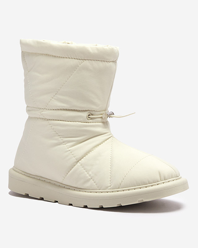 Béžové dámské zateplené boty a'la snow boots Kaliolen - Obuv