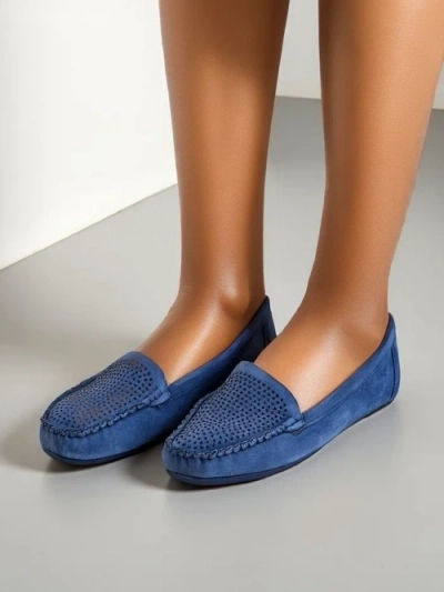 Royalfashion Жіночі мокасини з стразами Ezuess