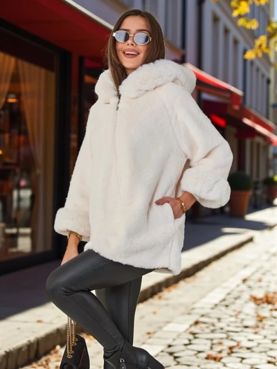 Dámská kožich z umělé kožešiny Royalfashion