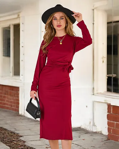 Royalfashion Dámské midi šaty