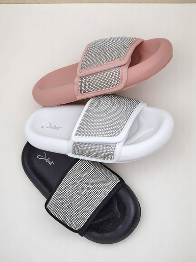 Royalfashion Dámské pantofle na ploché podrážce Sparkle Step