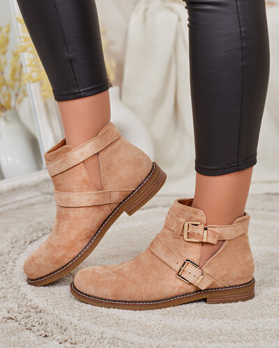 Royalfashion Dámské kozačky Geronsa s výřezem