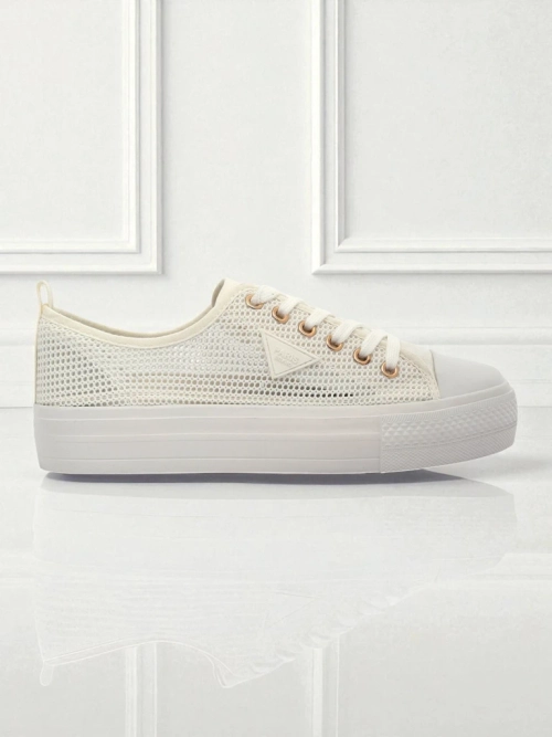 Жіночі білі снікерси Ariadne Mesh - дихаючі кеди на плоскій підошві