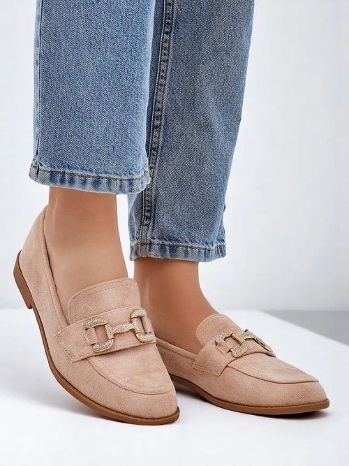 Royalfashion Елегантні жіночі мокасини з декором з стразів Zante