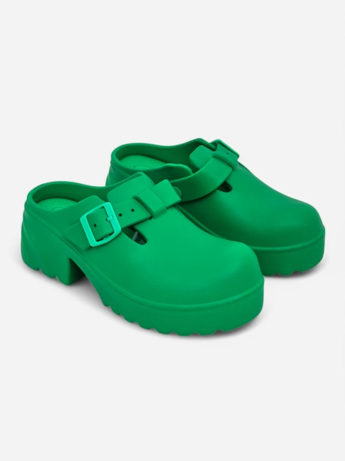 Royalfashion Жіночі гумові сандалі на підборах Voxones