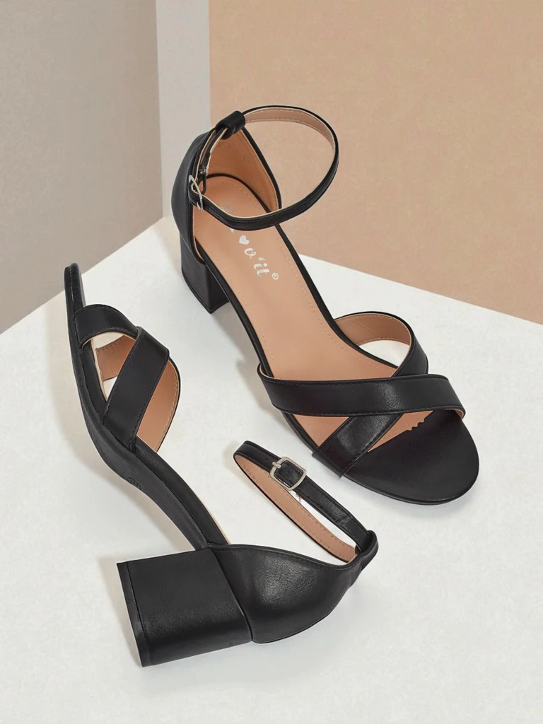 Royalfashion Dámské sandály na blokovém podpatku Eleganza Strap