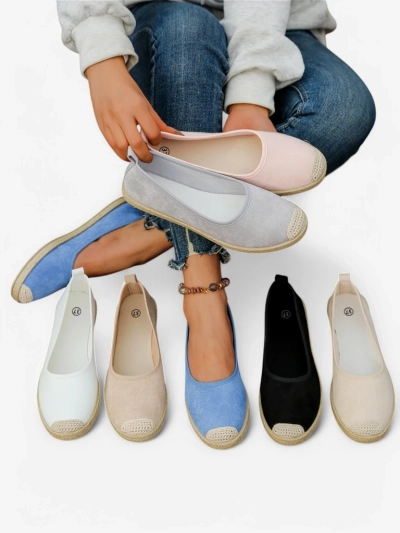 Royalfashion Dámské espadrilky z eco-suede Aroles