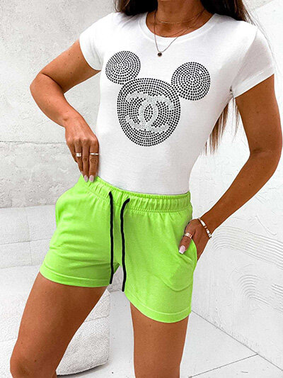 Royalfashion Dámské látkové krátké šortky