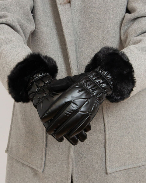 Royalfashion Dámské černé rukavice