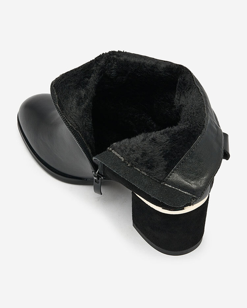 Royalfashion Чорні жіночі черевики на низькому ходу Dogdas