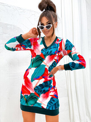 Royalfashion Dámské mini šaty s originálním vzorem